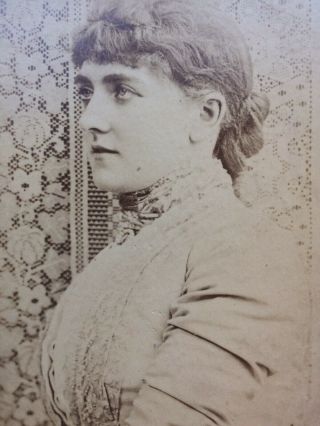 Cabinet Card Photo Miss Fortescue,  Victorian Actress/d 
