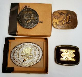 Vintage Smith And Wesson,  Winchester X,  Rough Riders,  Nahc Belt Buckles