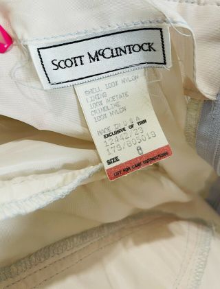 Vtg Scott McClintock Gunne Sax Corset Strapless Lace Ivory Midi Dress Sz 8 3