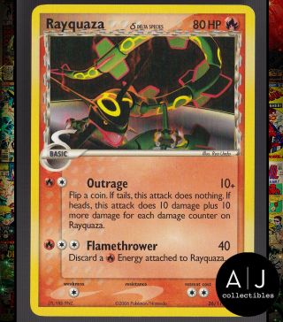 Rayquaza 26/110 Ex Holon Phantoms Set Non - Holo Wotc Pokemon Card Tcg Nm/mt