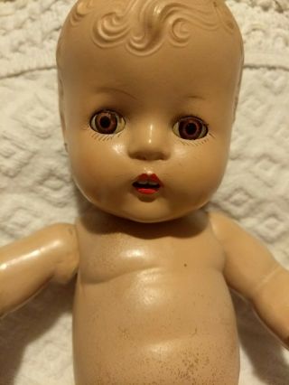 Vintage Composition Baby Doll Jointed Sleep Eyes Eyelashes