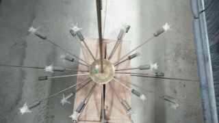 Lightolier Vintage Sputnik 24 Bulb Chandelier