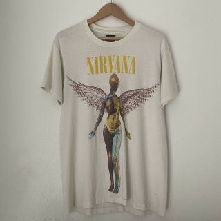Vintage 1993 Nirvana In Utero Shirt Kurt Cobain Fear Of God Giant Distressed