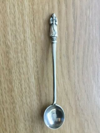 Apostle Spoon Mustard Spoon.  Silver Plate C 1920.  St John And The Cup Of Sorrow
