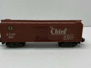 American Flyer 803 Santa Fe Boxcar The Chief West Famous Daily Steamliner ￼