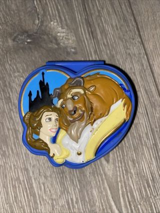 Vintage Disney Bluebird Polly Pocket Beauty And The Beast No Figures