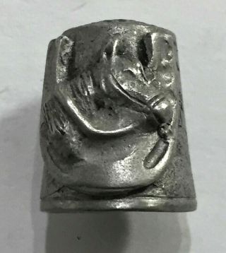 Collectable Vintage Pewter Thimble Horse,  Lucky Horseshoe And Tree Maker Lmp Vgc