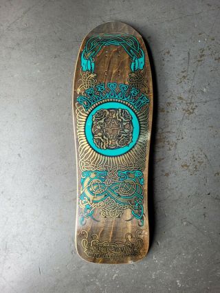 Vintage 1989 Santa Cruz Eric Dressen Celtic Rose Skateboard Deck Nos