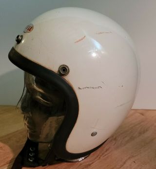 Vintage Snell Bell Toptex Open Face Helmet Dated 1962 Size 7