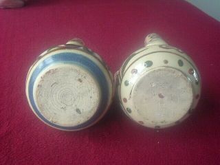Two Antique Aller Vale Udder Vases 3 1/4 