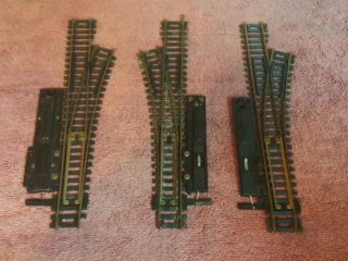 Atlas Ho Scale Snap Switch 1 Left And 2 Right Model Railroad Track