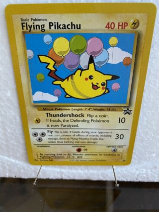 Nm/mint Flying Pikachu 25 Black Star Promo Pokemon Card Wotc