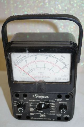 Simpson 260 Series 7 P Overload Protected Volt Ohm Milliammeter
