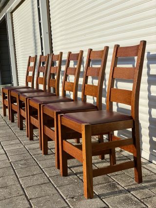 Stickley Dining Chairs Set Of Six