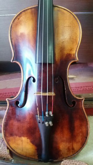 Antique Violin Labelled Casper Strnad Fecit Pragae Anno 1816