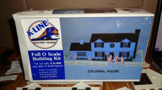 K - Line Toy Trains 4050 Colonial House Kit O Gauge Layout Accessory Plastic Kit