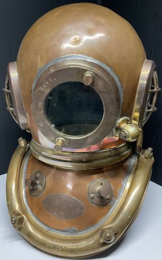 6 - Bolt Admiralty - Pattern Diving Helmet By Siebe Gorman & Co.  No.  16452