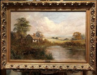 Large Fine F E.  Jamieson Antique 19th Century British Old Master Oil Painting