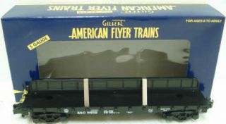 American Flyer 6 - 48540 S Scale Baltimore & Ohio Flatcar With Girder Ln/box