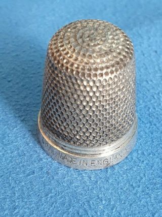 Vintage Sterling Silver The Spa Henry Griffith & Sons Thimble Size 13