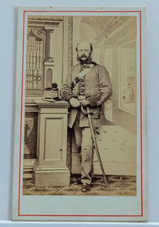 Officer In Uniform,  With Sword,  Frodsham,  Cheshire,  Cdv