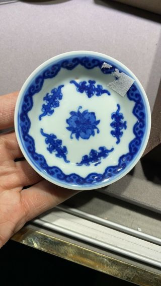 Imperial Qianlong Chinese Antique Porcelain Blue And White Dish 18th C.  乾隆官窑 4