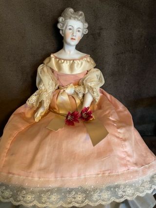 Exquisite German Dressel & Kister China Doll 12”,  Circa 1890 3