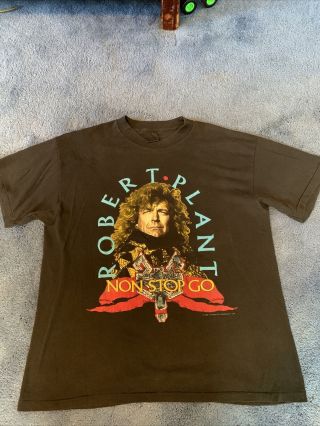 Vintage Black 88’ Robert Plant “non Stop Go” Tour Tee