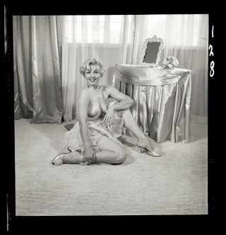 Virginia Booker Nude Model 1950s Bunny Yeager Archive 2 1/4 Camera Negative
