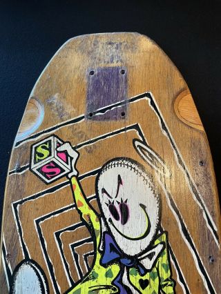 Vintage OG Jeff Grosso toy blocks Schmitt Stix Skateboard Deck Santa Cruz Salba 4