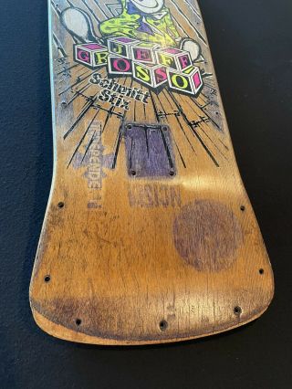 Vintage OG Jeff Grosso toy blocks Schmitt Stix Skateboard Deck Santa Cruz Salba 6