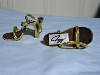 Gold Madame Alexander Shoes For Vintage Cissy,  Others