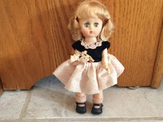 Vintage Cosmopolitan Ginger Straight Leg Doll Walker Blonde Black Pink Dress 8