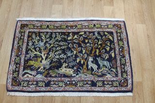 Fine Handmade Persian Rug,  Garden Design And Colours 102 X 72 Cm