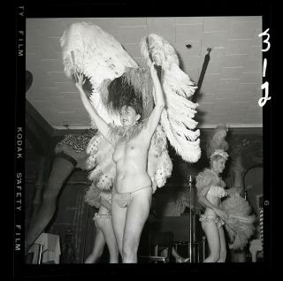Latin Quarter Dancers 1950s Bunny Yeager Archive 2 1/4 Camera Negative Pinup