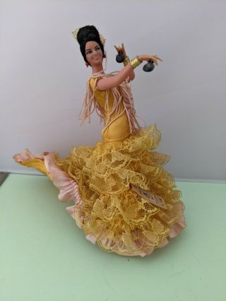 Vintage Marin Chiclana Spanish Flamenco Dancer Made In Spain W/tag