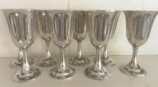 Lord Saybrook By International Sterling Silver Goblet Set,  Gold Interior P664