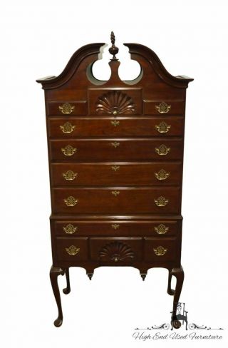 Harden Furniture Solid Cherry Traditional Style 35 " Highboy Chest - 799 Charl.