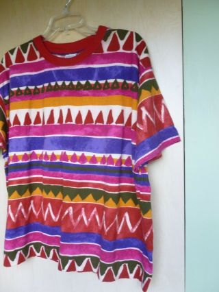 Vintage United Colors Of Benetton Print T Shirt Xl