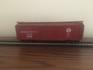 O Scale 2 Rail Freight Cars Vintage Prr Box Car Made Of Metal And Wood