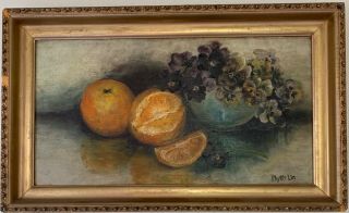 Phyllis Lin (林徽因 1904 - 1955) China Artist Oil Painting Signed 2