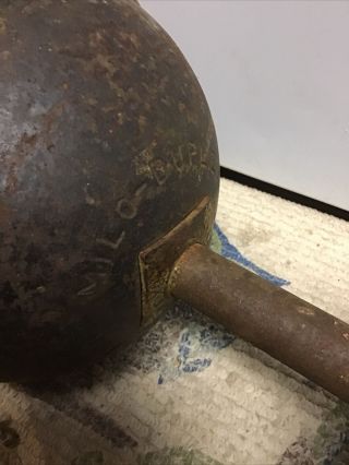 Vintage Milo Duplex Antique Strongman 40 pound Dumb Bell Dumbbells Rare 3
