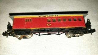 Bachman Central Pacific R.  R.  8 Old Time Coach/passenger Car N Scale (0545)