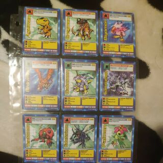 Complete 1999 Bandai 1st Edition Digimon Starter Card Set St - 01 Thru St - 62 G/lp