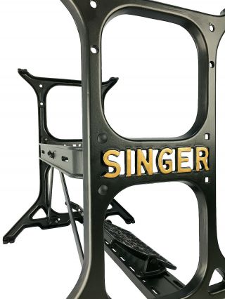 Singer Sewing Machine Industrial Table Cast Iron Stand Legs Base By 3fters