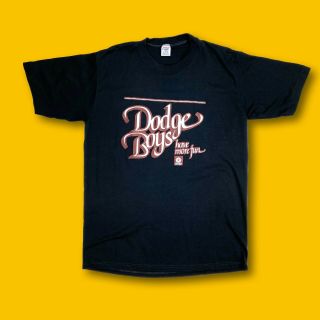Jerzees Vtg 80s 90s Dodge Boys Have More Fun Single Stitch T - Shirt Sz L