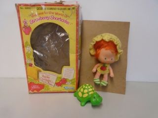 1980 Vintage Kenner Toys Strawberry Shortcake 43050 Apple Dumplin Doll W/turtle