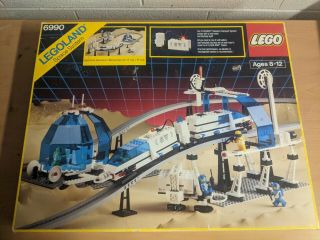 Mib Lego Vintage 1987 Classic Futuron Space Monorail Open Box 6990