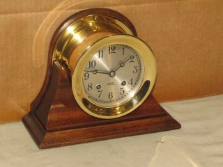 Chelsea Vintage Ships Bell Clock 4 1/2 In Dial 1961 Restored