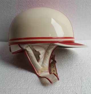 VINTAGE MOTORCYCLE CAR AGV VALENZA MADE IN ITALY HELMET YEARS 50s 2